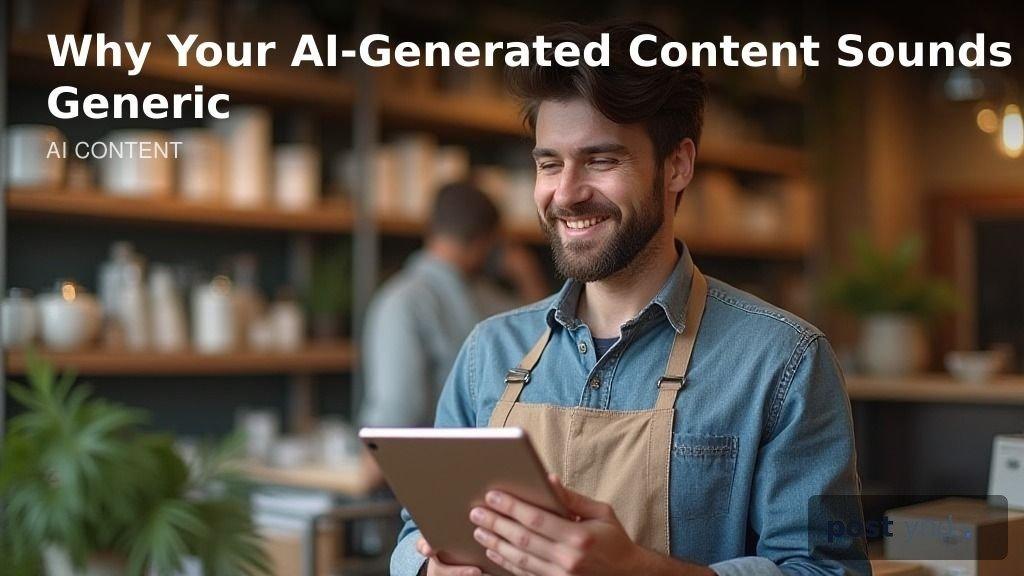Why Your AI-Generated Content Sounds So Generic (And How to Fix It)